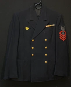 WWII USN Navy CPO Chief Electricians Mate Service Uniform Bullion & 2 Trousers - Picture 1 of 16