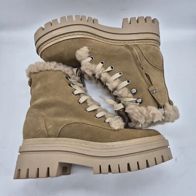 Sam Edelman Women's Boots Kyler 2 Faux Fur Platform Taupe Size 8 (730) - Image 1 of 4