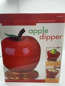 Chocomaker Apple Dipper Model #9820 Electric Fondue Pot Red Chocolate Carmel 11” - Picture 1 of 10