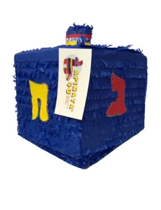 Pronto alla spedizione colore blu Dreidel Pinata Holiday - Foto 1 di 4