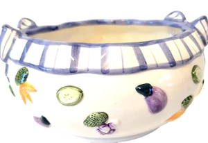 Vtg Fitz & Floyd Petite Vegetable Collection Bowl w/ Blue Ribbon Bow - Picture 1 of 4