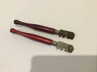 Vintage West German and English made Glass Cutters x3 - Image 1 of 4
