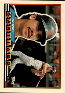 1989 Topps Big San Diego Padres Baseball Card #134 Benito Santiago