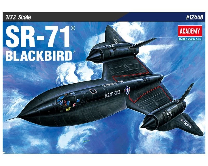 SR-71 BLACKBIRD KIT 1 72 Academy Kit Aerei Modellino Nuovo