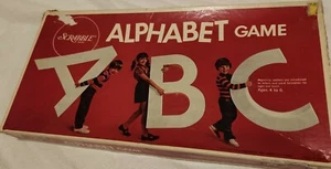 Selchow & Righter Vintage 1972 Scrabble Alphabet ABC Board Game COMPLETE - Picture 1 of 4