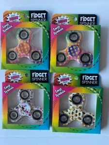 4 Pack Small Hand Tri-Spinner Fidget - Gift Toy- FREE FAST SHIP ONE DAY - Picture 1 of 4