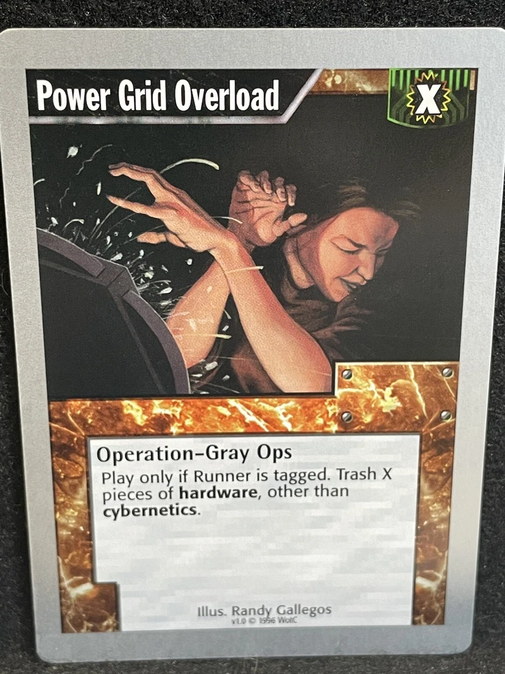 Netrunner 1996 WOTC Uncommon Operation - Power Grid Overload (FREE SHIPPING)  - Image 1 of 1