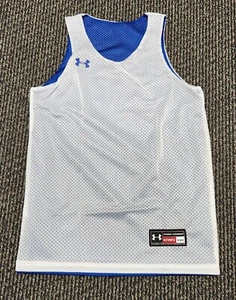Under Armour Mesh Reversible Basketball Jersey Tank Top, Blue/White, Youth Small - Picture 1 of 2