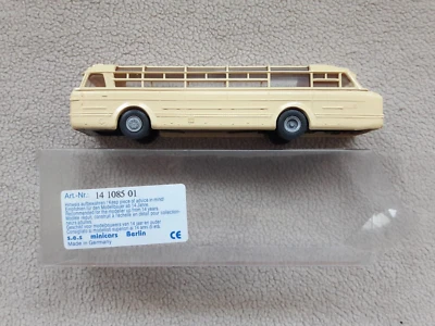 Mini Car SES, Ikarus 55,  BVG Berlin Beige, OVP, 1:87 - Bild 1 von 4