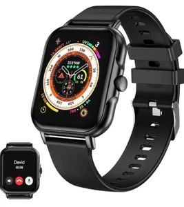 1.81'' with Smart Watch(Answer/Make Calls),Full Touch Smartwatch for... - Picture 1 of 2