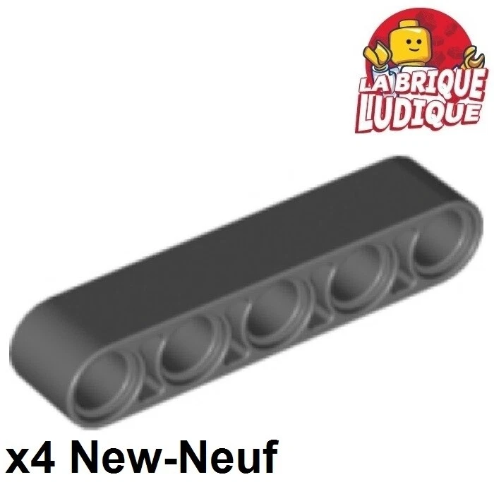 Lego Technic 4X Liftarm 1X5 Dick Dunkelgrau/DARK BLUISH GRAY 32316 NEU - Bild 1 von 1