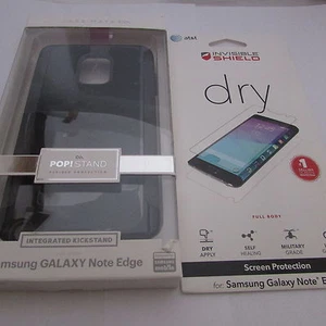 CaseMate POP! Case w' Kickstand  Samsung Galaxy Note Edge Black+Free ZAGG Screen - Picture 1 of 10