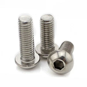 A2 Stainless 10# 1/4" 5/16" UNC / BSW Button Head Socket Cap Screw Allen Bolts - Picture 1 of 4