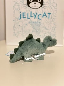 NWT Retired‼️ Jellycat Mini Fossilly Stegosaurus Dinosaur - VHTF Authentic - Picture 1 of 5