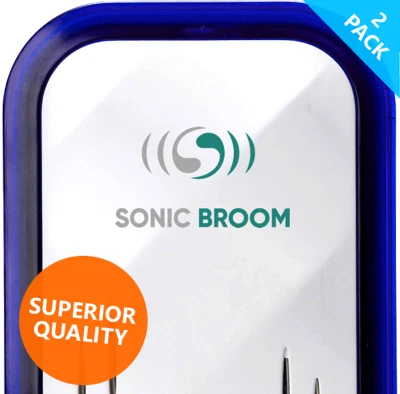 Sonic Broom - Mouse Mice Rat Spider Plug in | Ultrasonic Pest Repeller | 2 Pack - Image 1 of 4