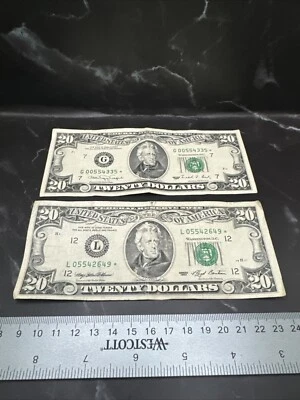 $20 1990 Star Note And 1992 Star Note - Image 1 of 4