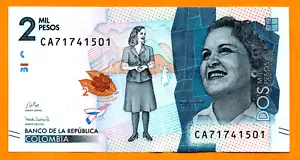 Billete Colombia UNC 2000 (2 Mil) Pesos 2021 P-458 Billete (Envío Bajo) - Imagen 1 de 2