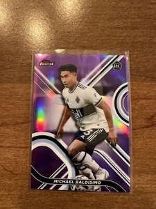 2022 Topps Finest MLS Purple Refractor Rookie 93/250 Michael Baldisimo - Picture 1 of 2