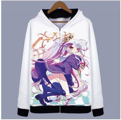 VETEMENTS Felpa con cappuccio Cosplay NO GAME NO LIFE anime felpa pullover pullover giacca