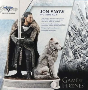 Game of Thrones - Statuette Diamond Gallery Diorama - Jon Snow & Ghost - Imagen 1 de 7