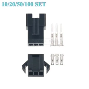 Kit de conector de crimpado de 3 pines/vía JST SM 2,5 mm macho/hembra (enchufe + zócalo + terminales) - Imagen 1 de 2