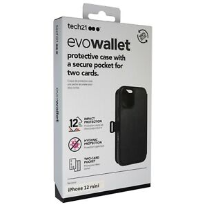 tech21 Evo Wallet Case for iPhone 12 mini - Black