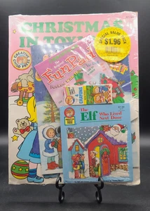 Vtg Santa Coloring Activity Book Creative Child Press Christmas in Toyland NOS - Picture 1 of 2