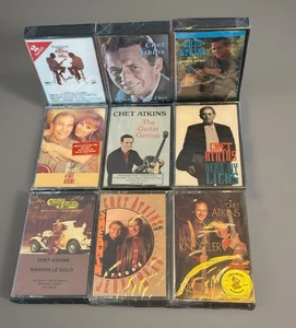 Chet Atkins Lot 9 Cassettes              ✨New Sealed✨ - Picture 1 of 3