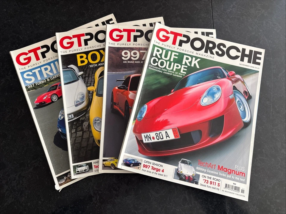 GT Purely Porsche Magazines x4 2006 - Issues 58-61 - RUF RK Coupe, 997 GT3 RS - Image 1 of 4