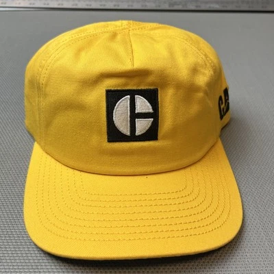 Caterpillar CAT Equipment Panel Hat SnapBack Yellow Vintage Logo - Image 1 of 3