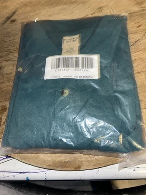 Brand New In Plastic Scandia Woods Two Xl Dark Teal Polo - Image 1 of 3
