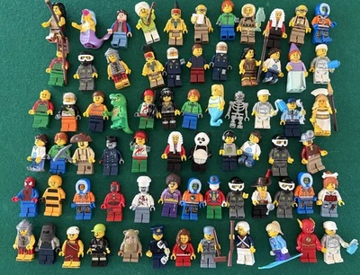 70 Lego minifigures Welder Judge Warrior Flash Roman Soldier Grandpa Excel Cond - Image 1 of 4