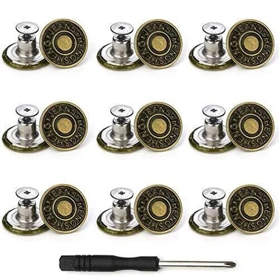 Jeans Buttons Replacement Instant, No Sew Buttons For Pants with, Tool 17MM - Image 1 of 4