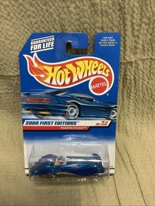 Blue PHANTASTIQUE 1:64 Scale — Hot Wheels # 69 2000 First Editions 9/36 New - Picture 1 of 4