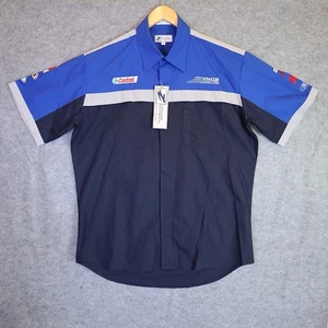 Ford Racing Team Castrol Newoak Ford Pit Crew Shirt Blue Black BNWT Size L - Picture 1 of 11