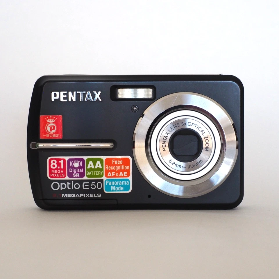 Pentax Digital Camera Optio E50 8.1MP Takes AA Batteries Tested and Working - Image 1 of 4
