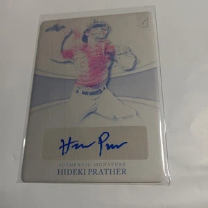 #1/1 hideki prather rookie auto 2022 BLACK PRINTING PLATE leaf perfect game SP - Picture 1 of 4