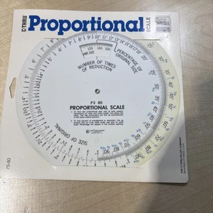Vintage The C-Thru Ruler Co PS-80 Proportional Scale. - Picture 1 of 3