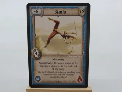 WARLORD Saga of the Storm CCG Mercenary Character Card STASIA 33/78 #993 - Image 1 of 2