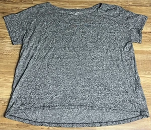 Eileen Fisher Woman Hemp Organic Cotton Relaxed Fit Black / White Sz 1X - Picture 1 of 3