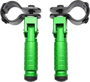 Motorrad Fußrasten klappbar Fußrasten vorne Fußraste hinten Fußraste grün - Bild 1 von 7