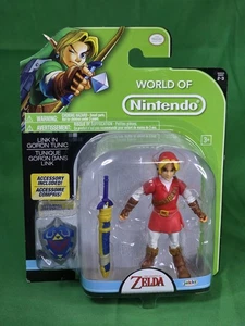 World of Nintendo Link in Red Goron Tunic 4,25" Figur Legend of Zelda Jakks NEU - Bild 1 von 6
