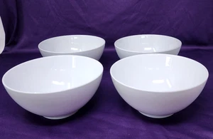 4 Thomas Germany Rosenthal cerchi concentrici LOFT WHITE Coupe ciotole cereali come nuove - Foto 1 di 5