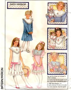 VESTIDO DAISY KINGDOM Niñas Talla 14 Patrón Costura Simplicidad 8593 SIN CORTAR ©1988 - Imagen 1 de 3