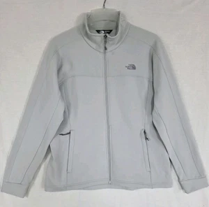 The North Face Schenley Jacket Women's XL Light Gray Softshell Full Zip - Picture 1 of 6