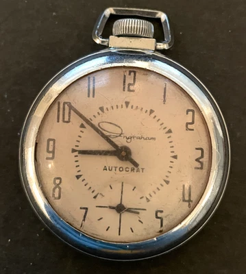 Antiguo Reloj Bolsillo Ingraham Autocrat Años 16 Garrapatas Dólar EE. UU. Foto 1 de 4