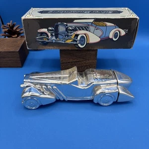Vintage Avon Silver Duesenberg Wild Country After Shave Car Bottle Full w/ box - Picture 1 of 10