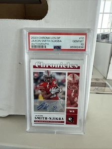 2023 Chronicles DP Jaxon Smith - Njigba Auto PSA 10 Gemme MT #10 Rookie Card Panini - Foto 1 di 2