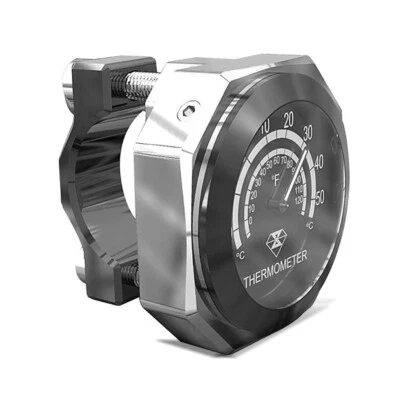 Thermomètre guidon moto + fixation guidon Craftride LK2 chrome - Imagen 1 de 3