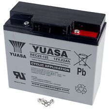 Yuasa REC22-12I Deep Cycle Cyclic Industrial VRLA Battery 12V 22Ah